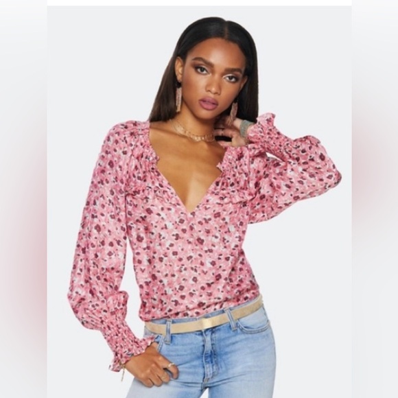 Ramy Brook Floral Silk Blend Blouse - Size S - Picture 1 of 8